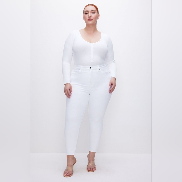 Good American High Rise White Jeans size 18 - Picture 1 of 13